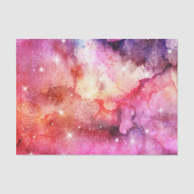 Papel De Seda Cósmico rosa (série Design 38 rosa) (Frente )