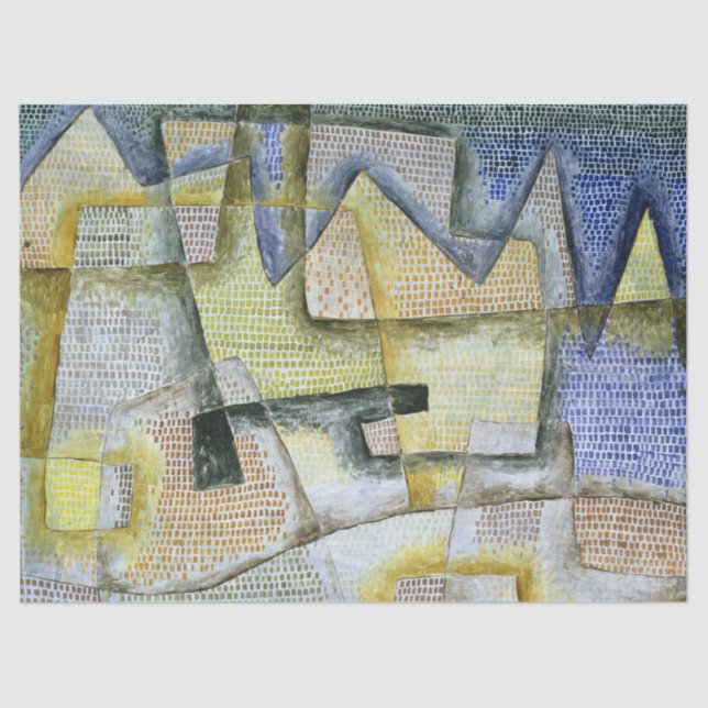 Papel De Seda Costa Rocky por Paul Klee (Frente )