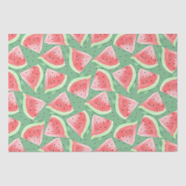 Papel De Seda Cóta Verão Kawaii Watercolor Melão (Frente )