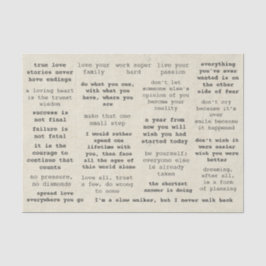 Papel De Seda Cotações Motivacionais da Máquina de Digitalização