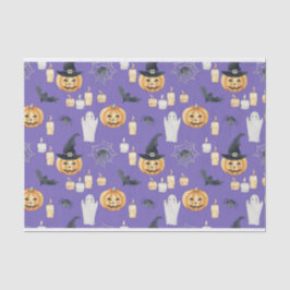 PAPEL DE SEDA COTE HALLOWEEN JACK O LANTERNS PUMPKINS CANDLES