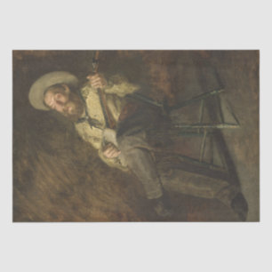 Papel De Seda Country Man the Playing Banjo and Singing