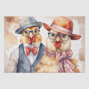 Papel De Seda Couro Clucky: Fogueira Fashionável em Decoupage