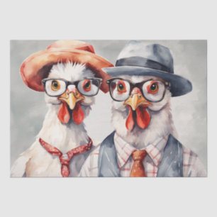 Papel De Seda Couro Clucky: Fogueira Fashionável em Decoupage