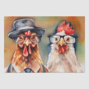 Papel De Seda Couro Clucky: Fogueira Fashionável em Decoupage