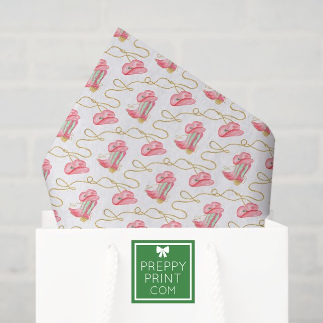 Papel De Seda Cowboy Boots do Cowboy do País de Água (Criador carregado)