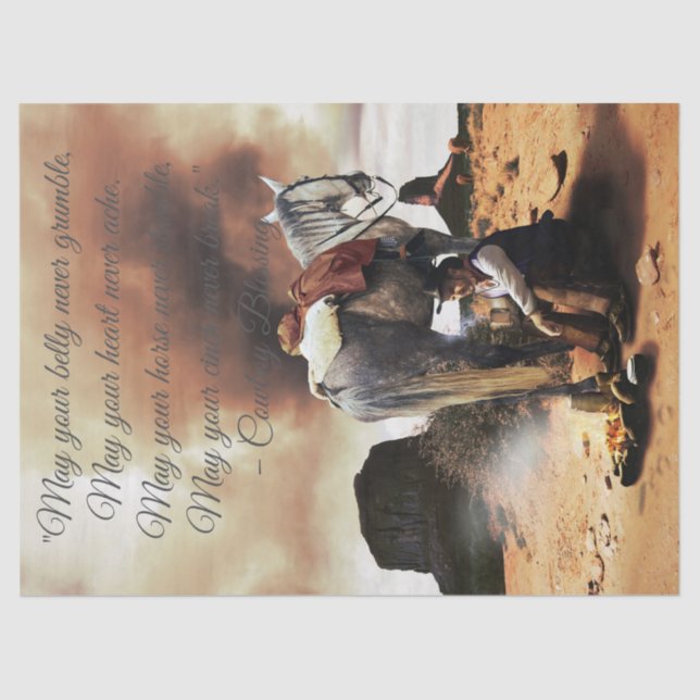 Papel De Seda Cowboys Blush (Frente )