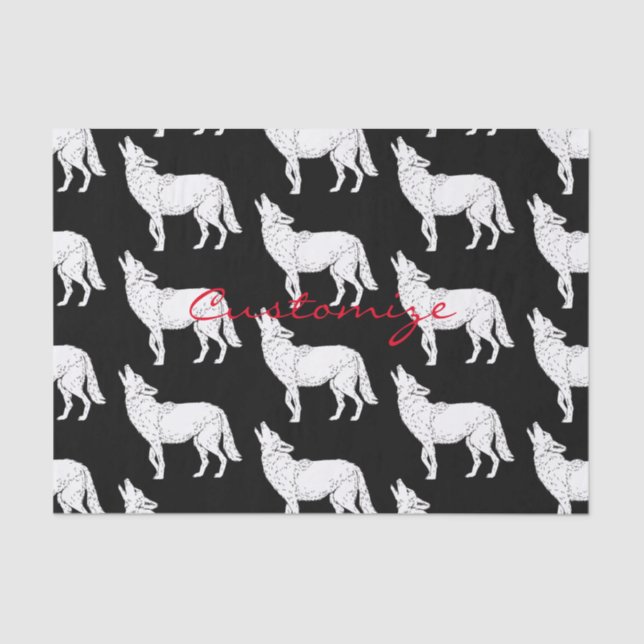 Papel De Seda Coyote Howling Thunder_Cove (Frente )