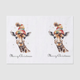 Papel De Seda Cozy Christmas Giraffe, costume