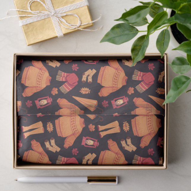 Papel De Seda Cozy Fall (Presente)