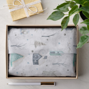 Papel De Seda Cozy Home Teal ID985