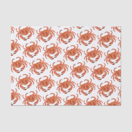 Papel De Seda Crabs Seaside Pattern
