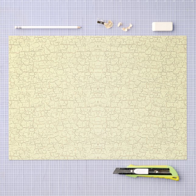 Papel De Seda Crackle Effect Custom Design Decoupage Paper (Arte )