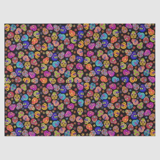 Papel De Seda Crânio (Frente )