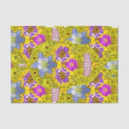 Papel De Seda Crânio 3 da flor