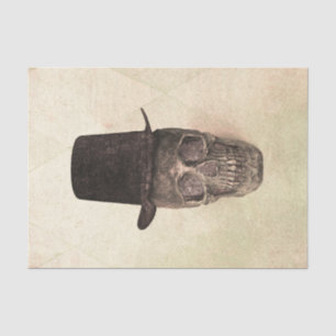 Papel De Seda Crânio Com Textura De Porte Do Porte Gótico Do C