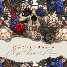 Crânios Florais Rosas Flores Azuis Gótica