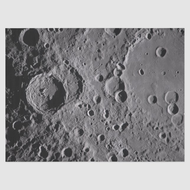 Papel De Seda Crateras Lunares da Artemis II (Frente )