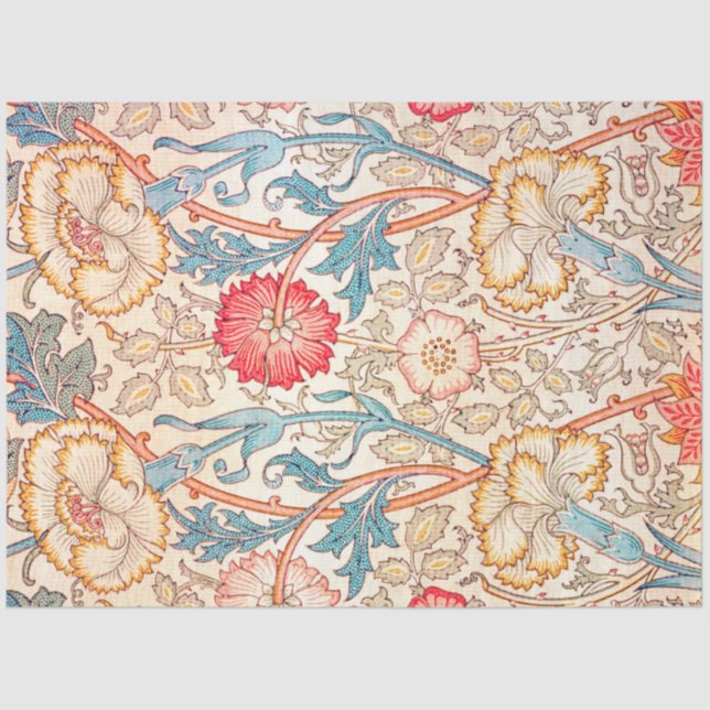 Papel De Seda Cravo, William Morris (Frente )