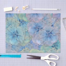 Papel De Seda Cravos azuis em estilo vintage