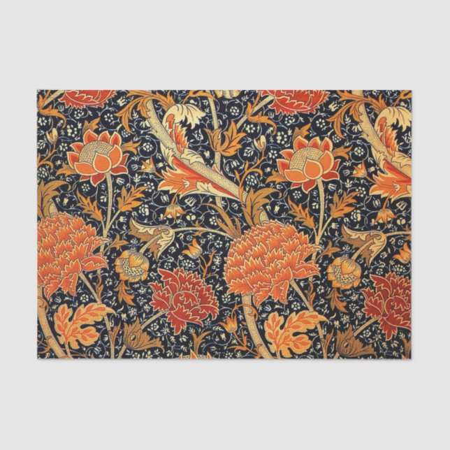 Papel De Seda Cray, um belo design William Morris, (Frente )