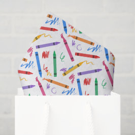 Papel De Seda Crayons Escola Decoupage