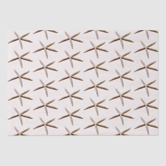 Papel De Seda Cream Blush Ocean Starfish (Frente )