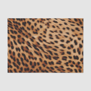 Papel De Seda Cream Brown Leopardo Print
