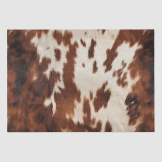 Papel De Seda Cream Cowhide Castanho (Frente )
