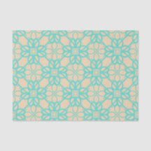 Cream Turquoise Modern Prairie Garden Foltice