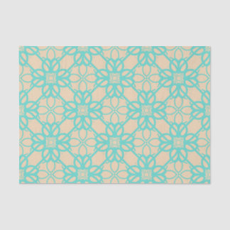 Papel De Seda Cream Turquoise Modern Prairie Garden Foltice