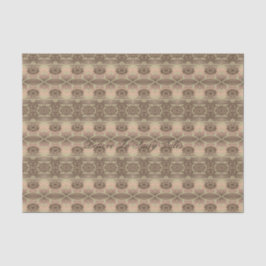 Papel De Seda Creamy Brown Pattern
