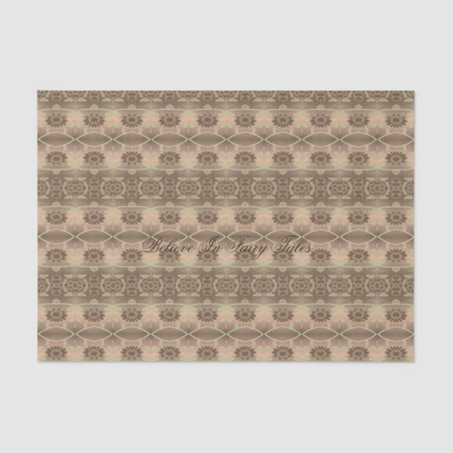 Papel De Seda Creamy Brown Pattern (Frente )