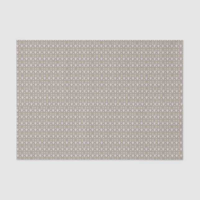 Papel De Seda Creamy Latte Elegante Ditsy Floral (Frente )