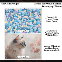 Papel De Seda Create Your Own Custom 2 Photo Landscape Decoupage