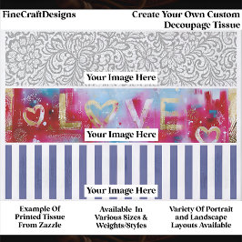 Papel De Seda Create Your Own Custom 3 Photo Landscape Decoupage