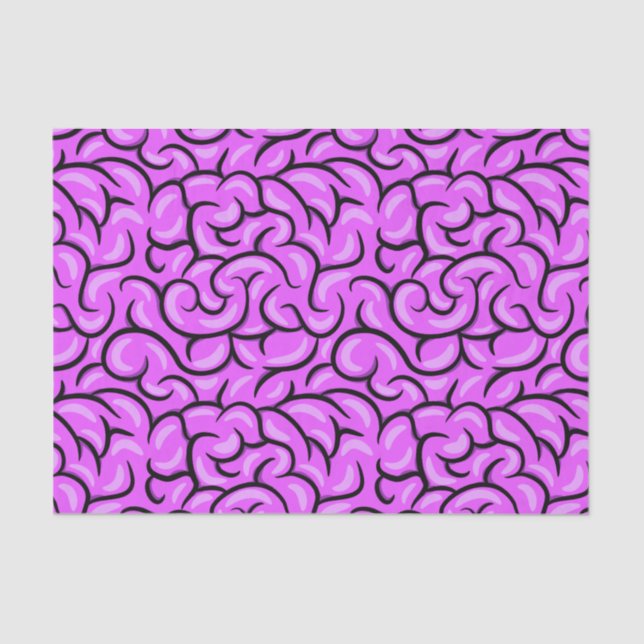 Papel De Seda Creepy Brain (Frente )