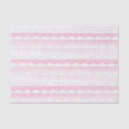 Papel De Seda Creme doce sorridente de nuvem branca-rosada