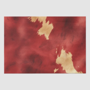 Papel De Seda Creme Vermelho Dourado no Sudoeste