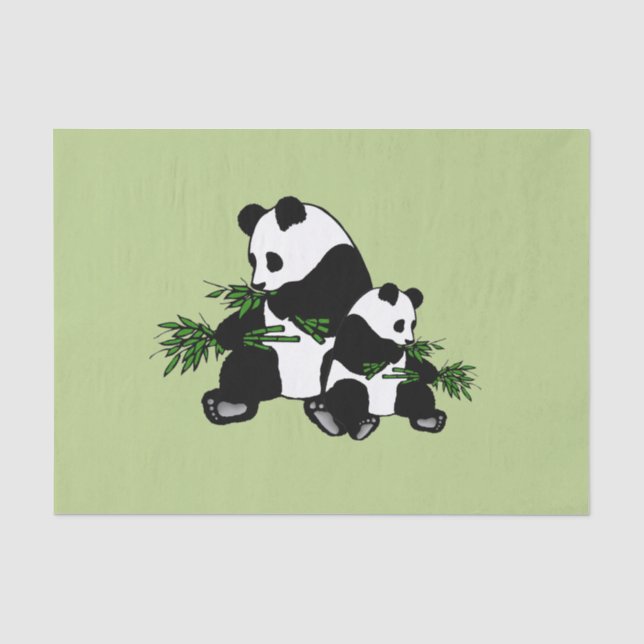 Papel De Seda Crescendo Panda (Frente )