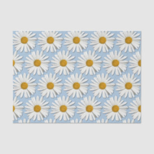 Papel De Seda Criança Floral Groovy Margarida Branca Flores Hipp