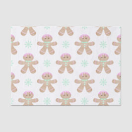 Papel De Seda Crianças Bonitas Pão de Natal Pão de Gengérpão Pad