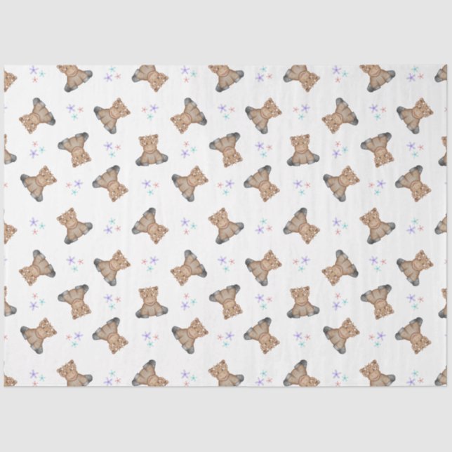 Papel De Seda Crianças Cachorros, Vaca, Barnyard, Aniversário (Frente )