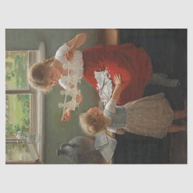 Papel De Seda Crianças Fazeres Silhuettes (Crianças Cutes Brinca (Frente )