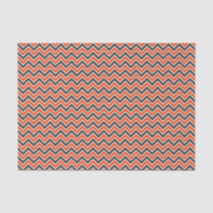 Papel De Seda Crianças Halloween Chevron Laranja Negrito