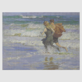 Papel De Seda Crianças na praia (por Edward Henry Potthast)