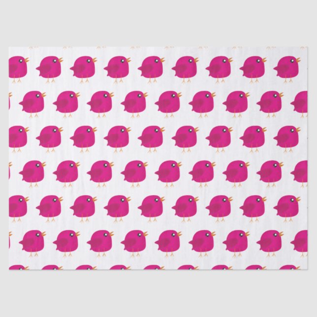 Papel De Seda Crianças, passarinho fofo (Frente )