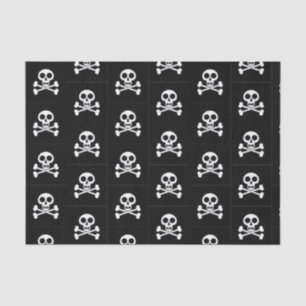 Papel De Seda Crianças Piratas Crânio e Crossbones Aniversário