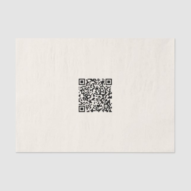 Papel De Seda Criar instantaneamente um código QR | Editável em  (Frente )