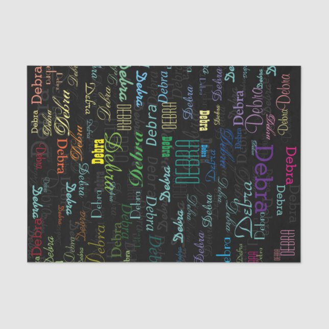 Papel De Seda criar um personalizado e colorido (Frente )